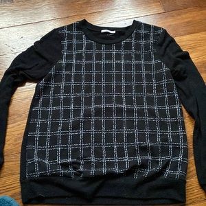 Black checkered sweater